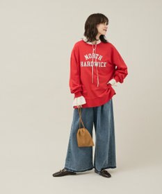 Green Parks カレッジロゴ裏毛チュニック