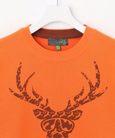 PW CIRCULUS 【イージーケア/軽量】【MEN】 DEER モチーフニット