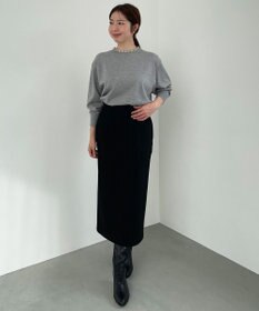 UNFILO ネックビジュー ニット