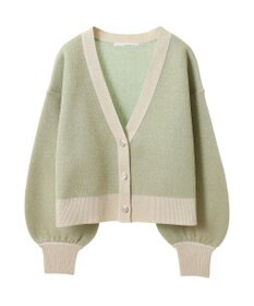 Green Parks ・ＥＬＥＮＣＡＲＥ　ＤＵＥ　ラメＶネックカーディガン