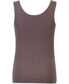 Wing カップ付きタンクトップ 綿混素材(身生地) ラク きれいなバストシルエット 【シンクロブラトップ リブタイプ】 ノースリーブ ブラトップ ET1172 ウイング／ワコール