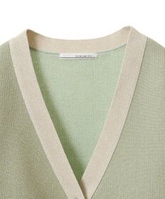Green Parks ・ＥＬＥＮＣＡＲＥ　ＤＵＥ　ラメＶネックカーディガン