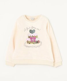 ANY KIDS 両面 フリース スパンコール トレーナー