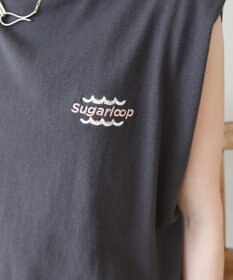 AMERICAN HOLIC ロゴ刺繍ノースリーブプルオーバー