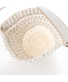 UNBILLION perche プラスティックサイザル×姫路レザー手提げトートバッグ