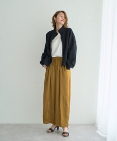 YECCA VECCA ビンテージサテンイージーワイドパンツ