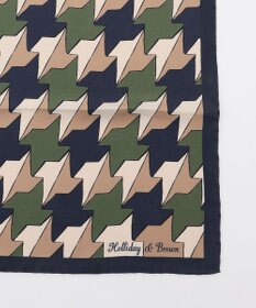 JOSEPH ABBOUD 【イタリア製・Holliday&Brown】ビッグハウンドトゥースプリント スカーフ