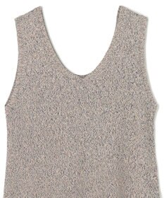 BEIGE， AGATE / Uネック メランジニットドレス