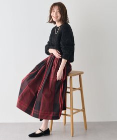 ANY 【ウエストゴム】ビックチェックタフタスカート