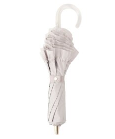 MOONBAT ランバン オン ブルー 晴雨兼用日傘 折りたたみ傘 ビジュー付きオーガンジーフリル 遮光 遮熱 UV