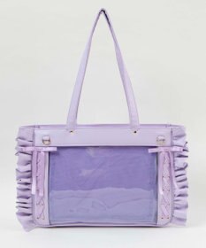 WEGO 【痛バ＆推し活グッズ】きらめきレースアップフリル痛バッグ