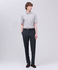 J.PRESS MEN 【吸水速乾 / 抗菌防臭 / 遮熱 / 防シワ】【J.PRESS OXFORD JERSEY】カノコインレイ半袖 シャツ / B.D.
