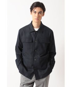 DAKS ウールデニム ユーティリティ オーバーシャツ