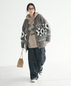 CRAFT STANDARD BOUTIQUE オルテガ柄ニットカーディガン