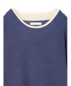 Green Parks ・Ｐｅｔｉｔ　Ｆｌｅｕｒ　レイヤード風ハイショクニット