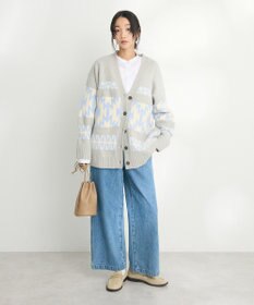 CRAFT STANDARD BOUTIQUE オルテガ柄ニットカーディガン