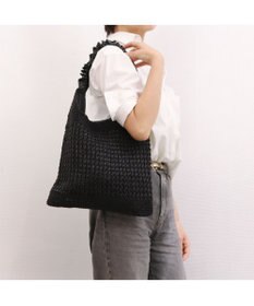 UNBILLION カシュカシュ cachecache / メタリックコードフリルハンドルトート