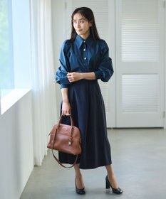 #Newans 【セレモニーにも】下から着られちゃう！尖り襟パフスリーブブラウス