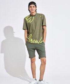 PW CIRCULUS 【吸水速乾 / 伸縮性抜群】【MEN】筆記体ロゴ COOLベンチレーションモック T
