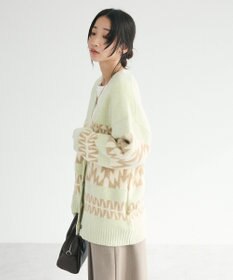 CRAFT STANDARD BOUTIQUE オルテガ柄ニットカーディガン