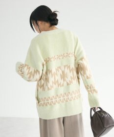 CRAFT STANDARD BOUTIQUE オルテガ柄ニットカーディガン
