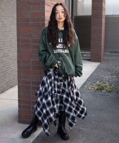 WEGO 【ユニセックス着用ITEM/裏起毛】カレッジロゴボアパーカー