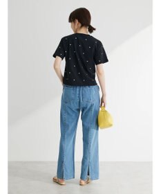 Green Parks ・Ｄｏｕｂｌｅ　Ｆｌａｇｓ　フラワー刺繍Ｔシャツ