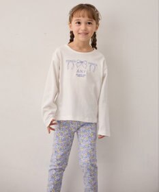 ANY KIDS 【Good Price】 ANY刺繍 長袖Tシャツ