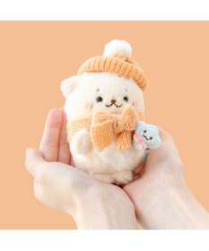 Mother garden しろたん ニットコーデ キーホルダー 《らっこいぬ》 単品