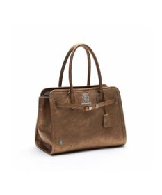 A.D.M.J. 【牛革】メタリックレザー/ヘリ巻きベルトトートM(Dカン+)