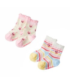 MIKI HOUSE HOT BISCUITS 【9-19cm / 靴下2足セット】 クルー丈 ソックスパック2足セット