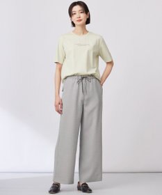 J.PRESS LADIES 【洗える】エアロツイルストライプ イージーパンツ