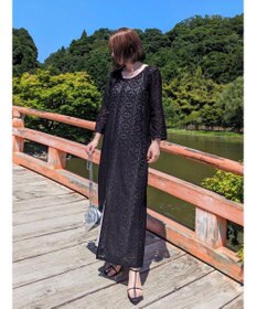 Green Parks AnriettMusee レースロングワンピース