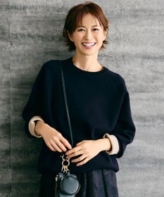 自由区 【カタログ掲載】スムージーラグランスリーブ ニット