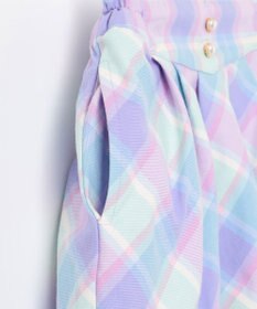 ANY KIDS シャギーチェックスカート