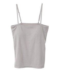 AMERICAN HOLIC カップ付き　ラメリブキャミソール