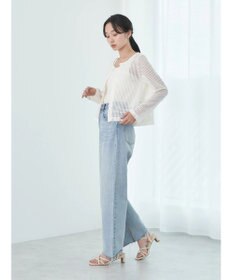 earth music&ecology ＳＥＴ２点メッシュカーディガン＋インナー