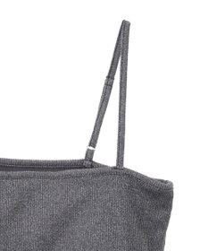 AMERICAN HOLIC カップ付き　ラメリブキャミソール