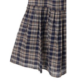 earth music&ecology マドラスチェックキャミワンピース