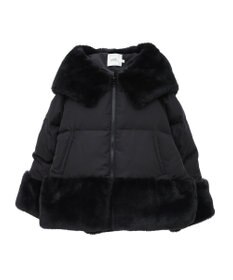 earth music&ecology フードファー中綿ショートコート