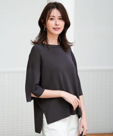 ANY SIS 【アイスタッチ】ボートネックニット プルオーバー