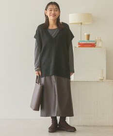 AMERICAN HOLIC ラメ入りＶネックニットベスト