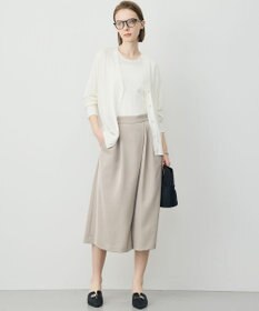 ICB L ワッシャーダルサテン ニーショーツ