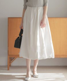 組曲 ソフトクロスバルーン スカート アイボリー系
