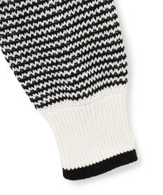 23区 【洗える】ワッフルパターン バイカラー ニット