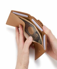 TOPKAPI 【TOPKAPI】gemdrops ジェムドロップ ミニエンボスレザー 天然石 三つ折り 財布