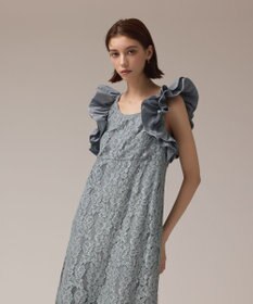 GRACE CONTINENTAL フリルレースワンピース