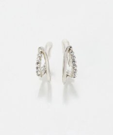 Phoebe 〈痛くないシリーズ/アレルギー対応〉ブリリアントダブルフープライトフィットイヤリング　シルバー