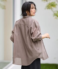 ANY シアーシャツブラウス