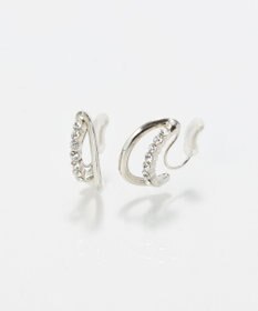 Phoebe 〈痛くないシリーズ/アレルギー対応〉ブリリアントダブルフープライトフィットイヤリング　シルバー